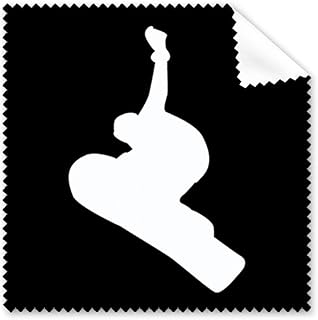 Skateboarding Sport Black Jumping Outline Cleaning Cloth Phone Screen Glasses Cleaner 5pcs