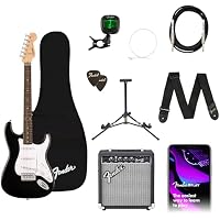 Una guitarra eléctrica Squier Stratocaster Serie Debut,
