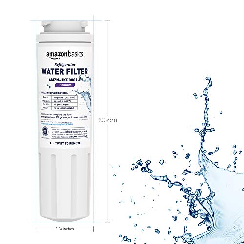 Amazon Basics Replacement Maytag UKF8001 Refrigerator Water Filter Cartridge, Easy Install, NSF Certified, No Leaks view 4