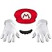 Produktbild Nintendo Super Mario Bros DISX73790 Super Accessories Adults Kostüm, Mario Zubehörset, Einheitsgröße