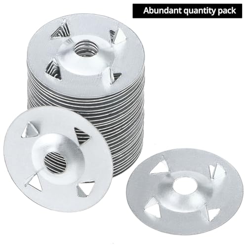 QWORK Foam Board Fasteners Washers, 300 PCS 1-1/8" Steel Washers for Fixing Insulation Board Foam Board by QWORK - Used condition - Image 5