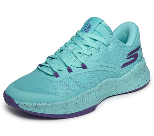 Skechers Men's Basketball SKX Nexus Sneaker, Turquoise, 7