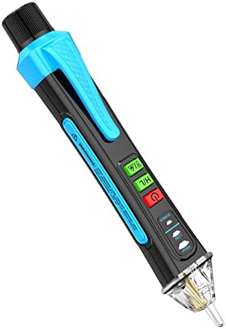 A1 Voltage Tester/Non-Contact Voltage Tester with Range AC 12V-1000V/48V-1000V, Live/Null Wire Tester, Electrical Tester with Flashlight, Buzzer Alarm, Wire Breakpoint Finder