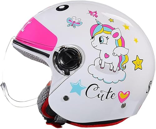 Carino Casco Da Motociclista, Casco Da Scooter Aperto Per Bambini