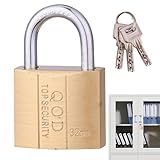 Protezione ideale: sentiti tranquillo sapendo che la chiave ad alta sicurezza e la funzione antifurto di questo lucchetto manterranno al sicuro le scatole dei contatori e gli armadietti. Con il suo elegante design in finto rame, fornisce una protezione completa in qualsiasi scenario.