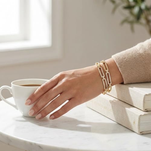 Leviev, Leviev, Twisted Link Diamond Bracelet, Diamonds, 14K Gold — view 4