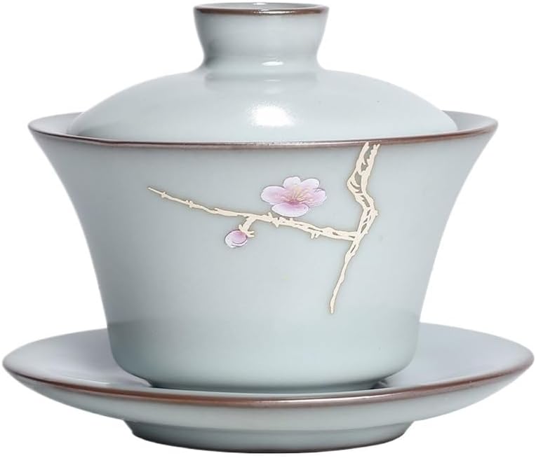 Tea Set Cup Handmade Gaiwan Teaware Ceramic Making Cover Bowl