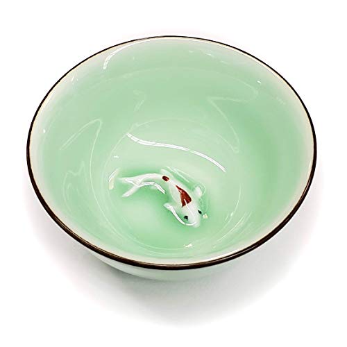 Happy Sales Hand Painted Koi Fish Porcelain Tea Set #TOP27
