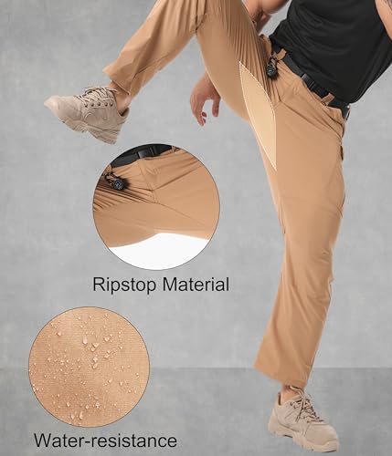 Arunlluta Men's Tactical Pants Ripstop - Lightweight EDC Hiking Work Pants - image 3