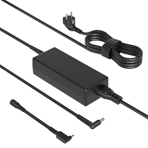 SLRIOYS 65W Cargador Compatible con Acer Aspire 3 5 6 1 One Lite ES1 E1 E3 E5 E11 E14 E15 ES15 V7 V5 V3 R7 F17 F15 R14 5230 4220 7100 Travelmate P648 Laptop y Aspire C24 C22 C20 AIO Desktop