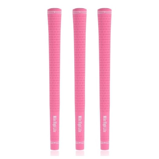 Mile High Life | Standard Golf Club Grips | 3, 13 Pc Set Bundle Golf Grips | Entry Level Set Golf Grip | Junior Club Set Grip (3 Packs Pink-New)