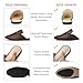 MUSSHOE Mules for Women Flats Comfortable Slip on Women Mules Backless Loafers,Brown pu 6