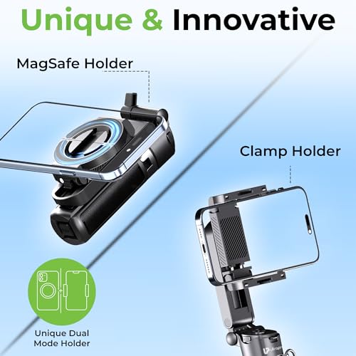 Image of UltraProlink Snap-Z Two Mini Selfie Stick & Tripod | World's Smallest 13cm Foldable Selfie Stick | MagSafe + Clamp Holder | 42cm Extendable | BT Remote | Lightweight 194g | Android & iOS Compatible