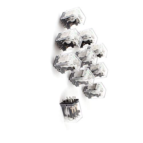 Aexit HH53PL DC 12V Coil 11 Pins 3PDT Green LED Light PowerRelay 10 Pcs (cb68521bf37b71040465b5932cd0826a)