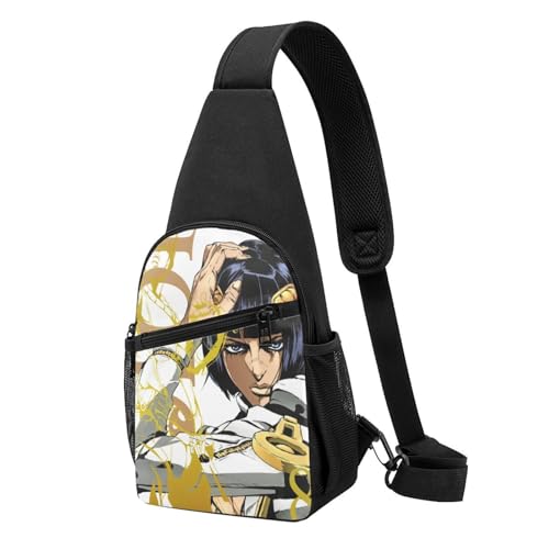 ジョジョ の奇妙な冒険 ボディバッグ ショルダーバッグ メンズ レディース ウエストポーチ 斜め掛け 軽量 防水 大容量 通勤 ハイキング 旅行 スポーツ