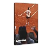 QOGDAF Poster su tela di Carlos Alcaraz Tennis Sport Roland decorazione artistica da parete per soggiorno camera da letto decorazione 30 x 45 cm