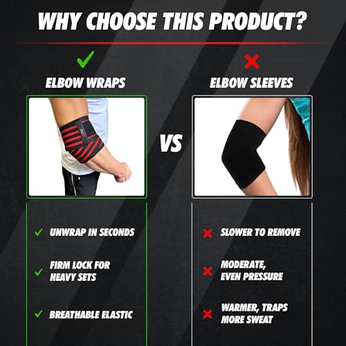 Elleboogbanden, elastische banden voor powerlifting, powerlifting, stabilisatoren - Afbeelding 4
