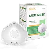 ✅CE APROBADO: La mascarilla antipolvo estándar 15PCS FFP2 filtra eficientemente el 95% de las partículas en el aire libres de aceite, protección contra polvo fino, partículas sólidas y líquidas, contra PM2.5 contaminación del aire, smog, humo, adecuado para uso doméstico y profesional, uso en interiores o exteriores