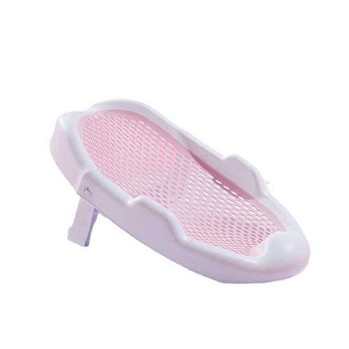 お風呂マット 赤ちゃん ベビーバス ベビーバスネット ベビーバスアーティファクト ベビーバス寝台 ベビーバスシート 子供用バスベッド ベビーバスエイド 赤ちゃん用品 (ピンク)