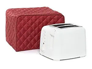 Toaster Dust Cover,Liangxiang Kitchen Toaster Cover Appliance 2 Slice 11W x 8D x 8H (Red)