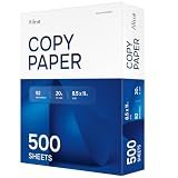 Printer Paper - 8.5 x 11 White Letter Size Copy Paper, 1 Ream 500 Sheets 20 lb Printing Paper for Documents...
