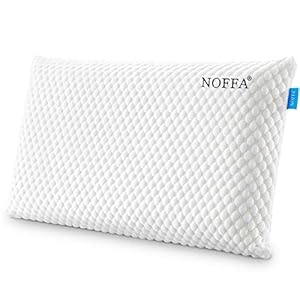 NOFFA Traagschuim kussen, Ergonomisch nekkussen om te slapen, Kussen met langzame terugvering voor zij- en rugslaper…