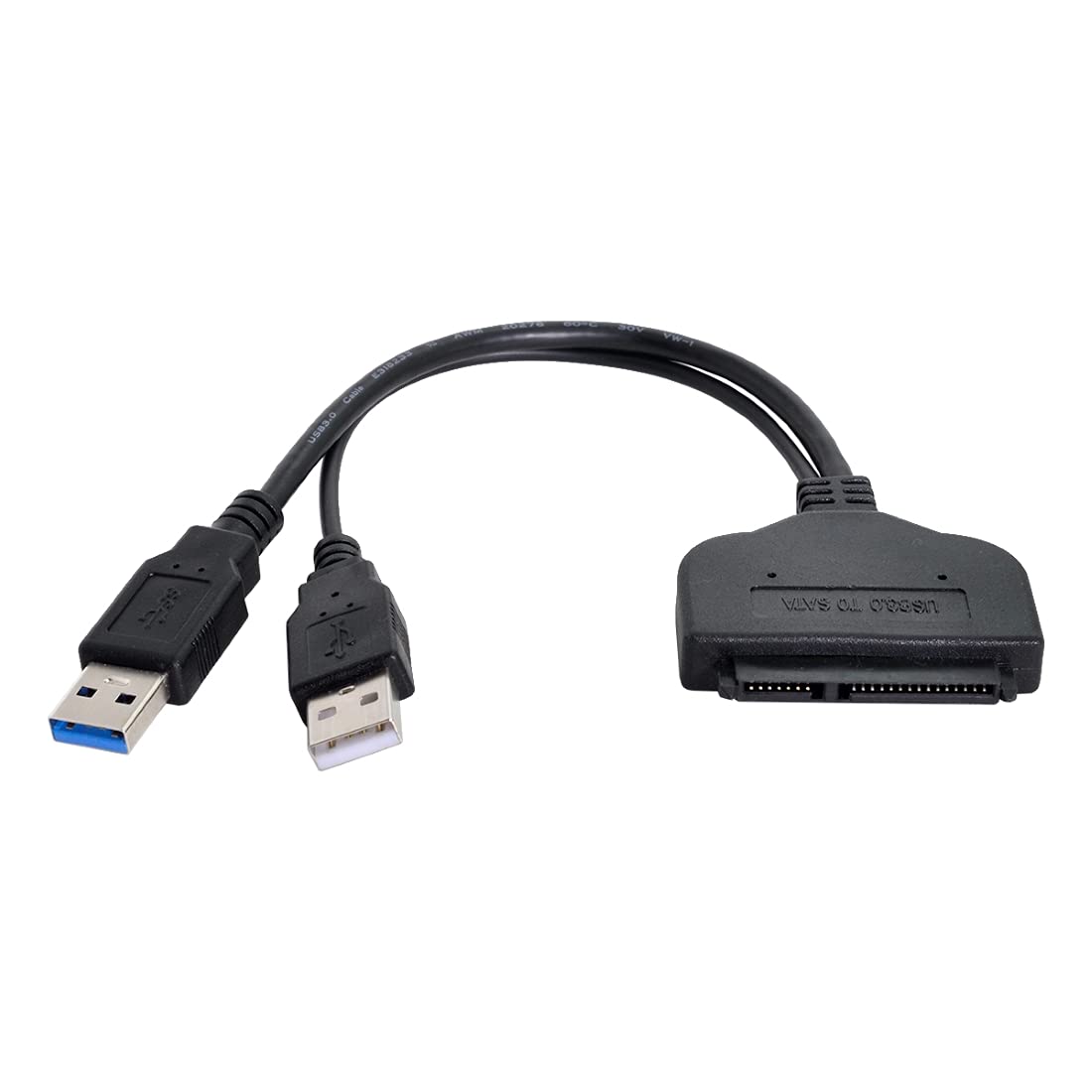 Cable SATA a USB 3.0 para disco duro 2.5" con cable de alimentación USB