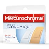 MERCUROCHROME - Medicazioni economiche - Confezione da 20 cerotti adesivi