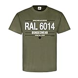 RAL 6014 BW Bundeswehr Farbe Lack Farbton Damal war alles besser Reservist Veteran Militärfahrzeuge Fan Bund #21408