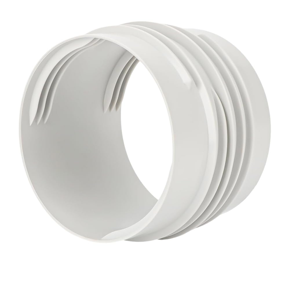CTRLZS Portable AC Hose Coupler with Exhaust Exhasut Vent Connector for Clockwise/Counter for Clockwise Threads(5.1"- 5.9") Diameter