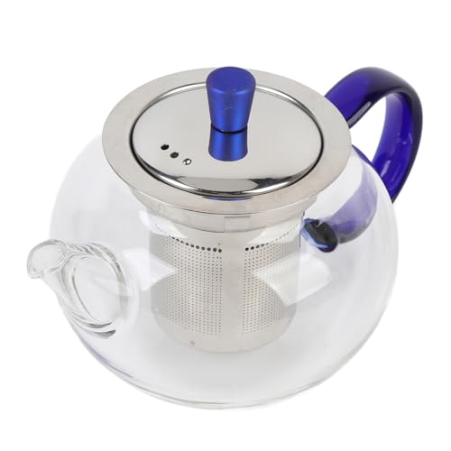 Théière en verre résistante à la chaleur de 252 ml avec panier infuseur - 2