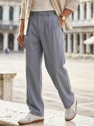 Image of Urbano Fashion Men's Loose Baggy Fit Solid Korean Pants Stretchable