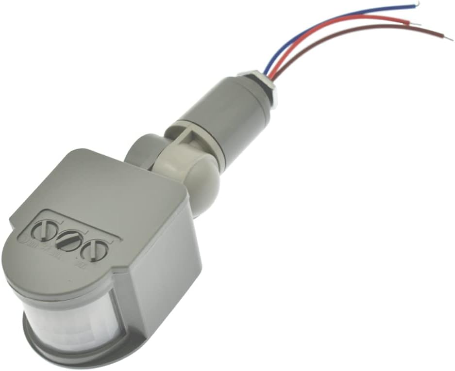 Infrared PIR Motion Sensor Detector Switch,AC 85~265V 180 Degree Infrared ray Human Body Inductor (Gray)