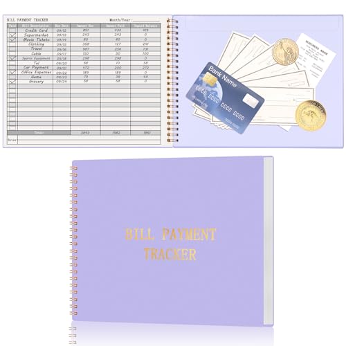 HAUTOCO Bill Tracker Notebook Monthly Bill Payment Tracker for Personal