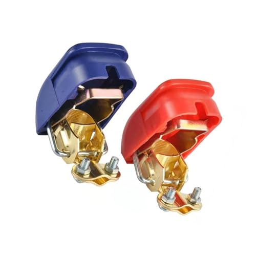 Image of Kelvix General Battery Terminal Connector with Tool Easy Installation Electroplated Clamps for Cars & Motorcycles Copper Battery Terminal