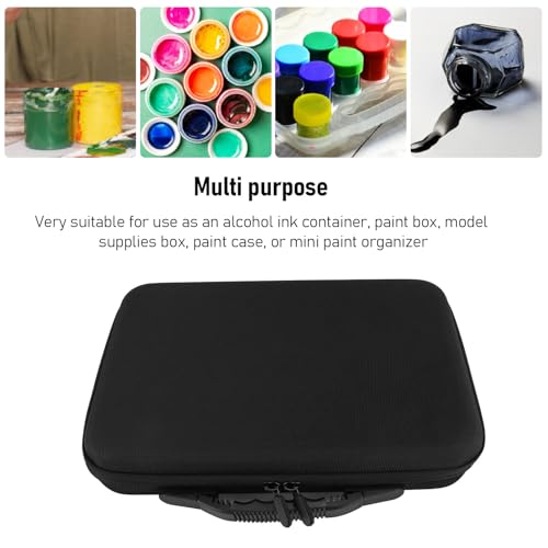 60 Bottle Model Paint Storage Case, Mini Paint Holder Fits Up to 60 Bottles 5ml 10ml 15ml Oils Storage Organizer with Inner Storage Pocket, Hard Shell Exterior Miniature Craft by Yunseity - Image 3