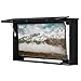 GDLF Outdoor TV Enclosure, 65-Inch Solid Wood Weatherproof TV Cover with Premium Dual-Arm Mount (Fits 60-65 inch), Black