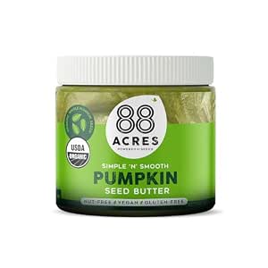 88 Acres Organic Pumpkin Seed Butter, 14 oz Jar, 2 Pack