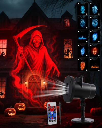 Halloween Projector Turn Your Home into a Haunted Halloween Wonderland,10
