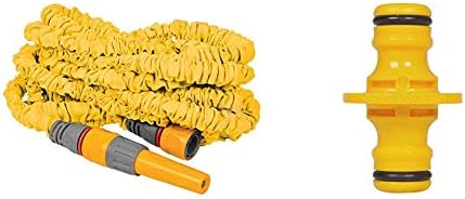 Hozelock 8215 8000 15m Superhoze Hosepipe, Yellow & Grey