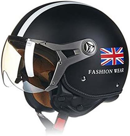 Amazon Beon ジェットヘルメット Bike Helmet 半帽 メンズ １４色 レディースかわい い バイクヘルメット ハーフ ジェット パイロット シールド ワンタッチ オシャレ おしゃれ 春夏秋冬 オールシーズンおすすめ M 54 56cm ジェット 車 バイク