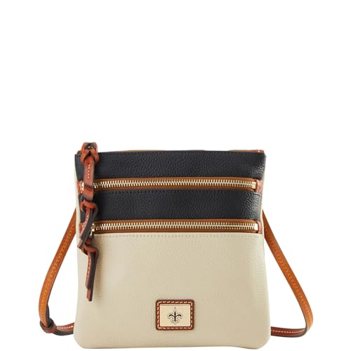 Dooney & Bourke Handbag, NFL Saints Triple Zip Crossbody - White