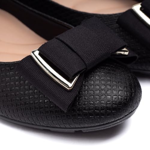 Sapatilha Feminina Moleca Texturizada com Laço Preto - 37