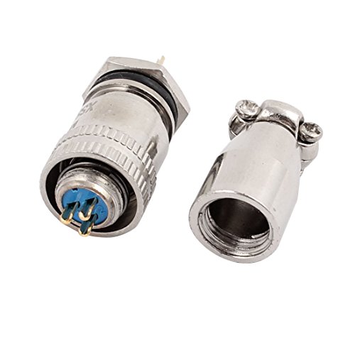 Conector de aviación XS8JK-3P metal 8mm 3A 250V miniatura 2
