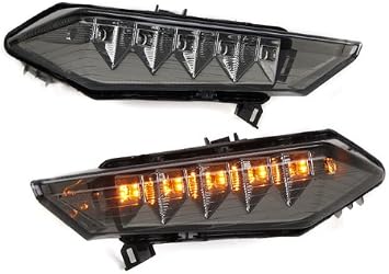 Rear Panel Sequential LED Turn Signal Lights Smoke Lens for 2011-2015 Kawasaki Ninja ZX-10R