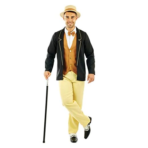 Fun Shack Amarillo Caballero De Los Años 20 Disfraz para Hombres - XL