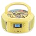 Produktbild Tragbare Boombox | FM Radio | AUX-In | CD/CD-R | USB | Kopfhöreranschluss | Kompaktanlage | CD-Player | CD-Radio | Stereoanlage | Kinder Radio | Boombox (Glamour Gelb)