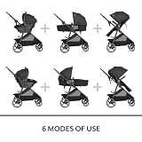 Evenflo Shyft Intuiti Travel System with Revolve180 LiteMax™ NXT Rotating Rear-Facing Lightweight Preemie and Infant Car Seat 3-30 lbs. (Fossil Gray)