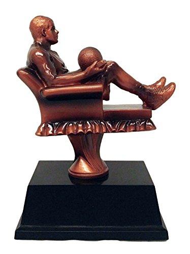 Decade Awards Basketball Trophy - Fantasy Sport Armchair Series - Engraved Basketball Award - Customize Now (6.5 Inch)