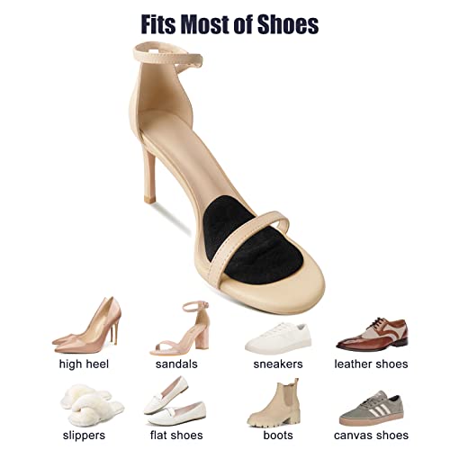 Image of SIIHEA Metatarsal Pads Ball of Foot Cushions, Heel Inserts for Women, Foot Pain High Heel Comfort Shoe Filler, Heel Pads Grips for Shoe Too Big, Loose Shoes, Blisters (2PairsBlack)